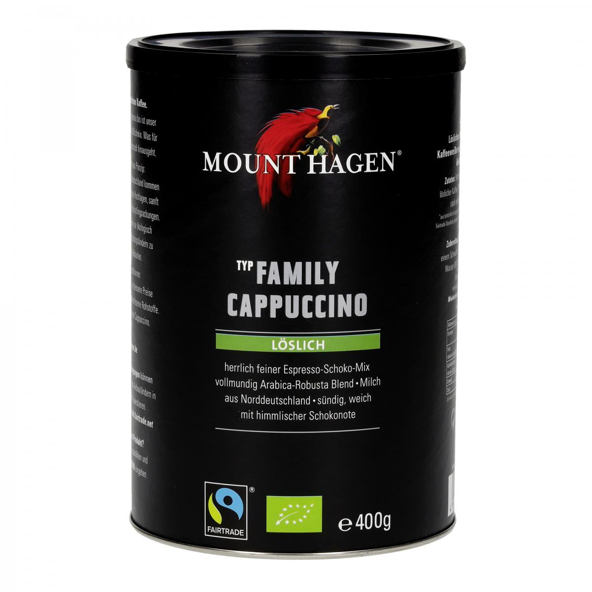 Mount Hagen Family Cappuccino, 400 gr Dose