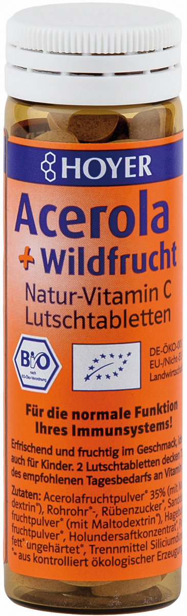 Hoyer Acerola & Wildfrucht, 60 Lutschtabletten
