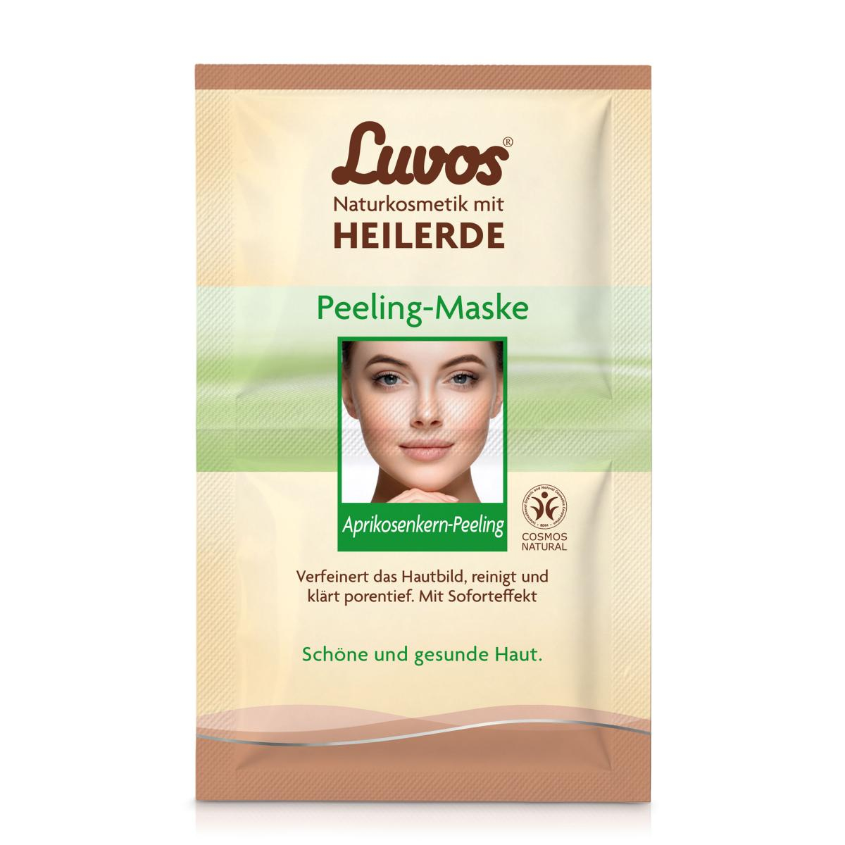 Luvos Peeling Maske mit Pfirsichkernöl, 2x 7,5 ml
