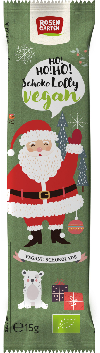 Rosengarten Veganer-Lolly-Nikolaus, 15 gr Stück