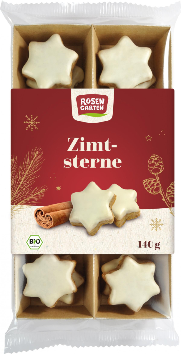 Rosengarten Zimtsterne, 140 gr Packung