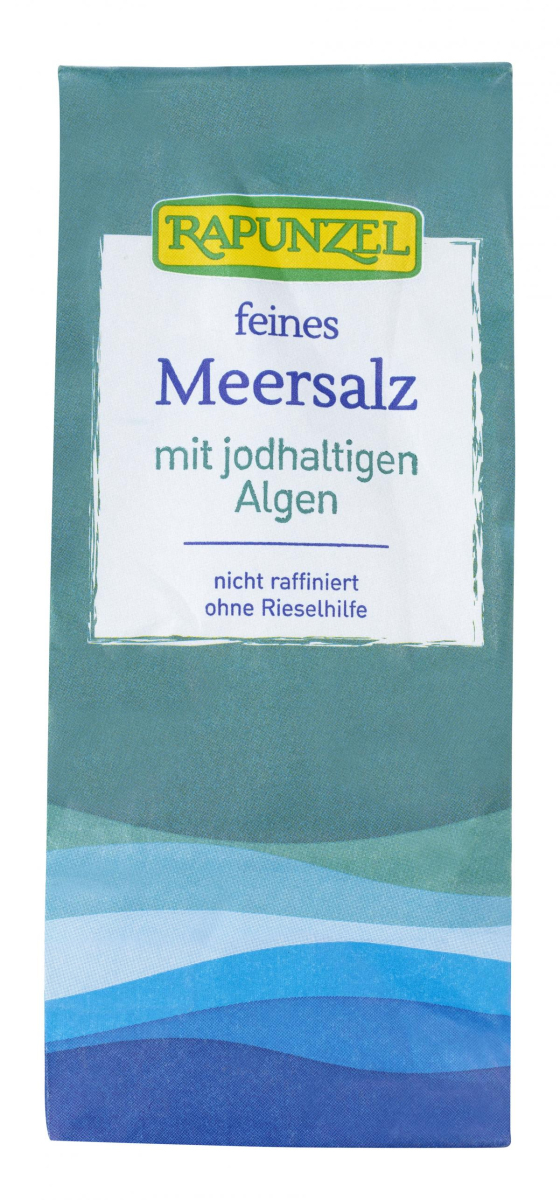Rapunzel Meersalz mit jodhaltigen Algen, 500 gr Pa