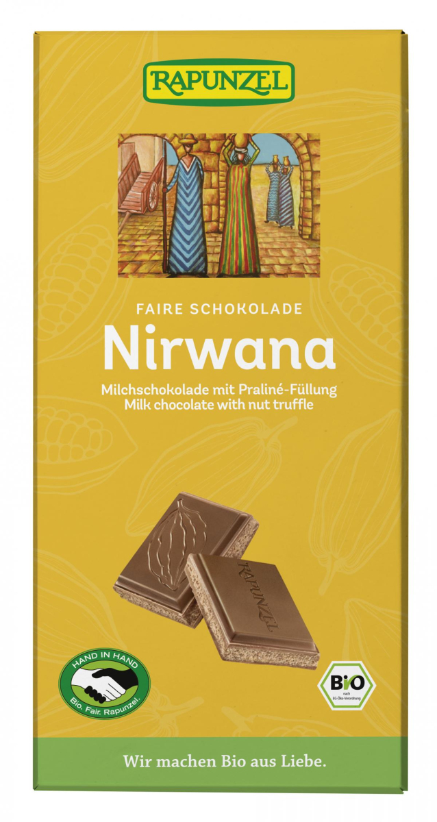 Rapunzel Nirwana Milchschokolade mit Trüffelfüllun
