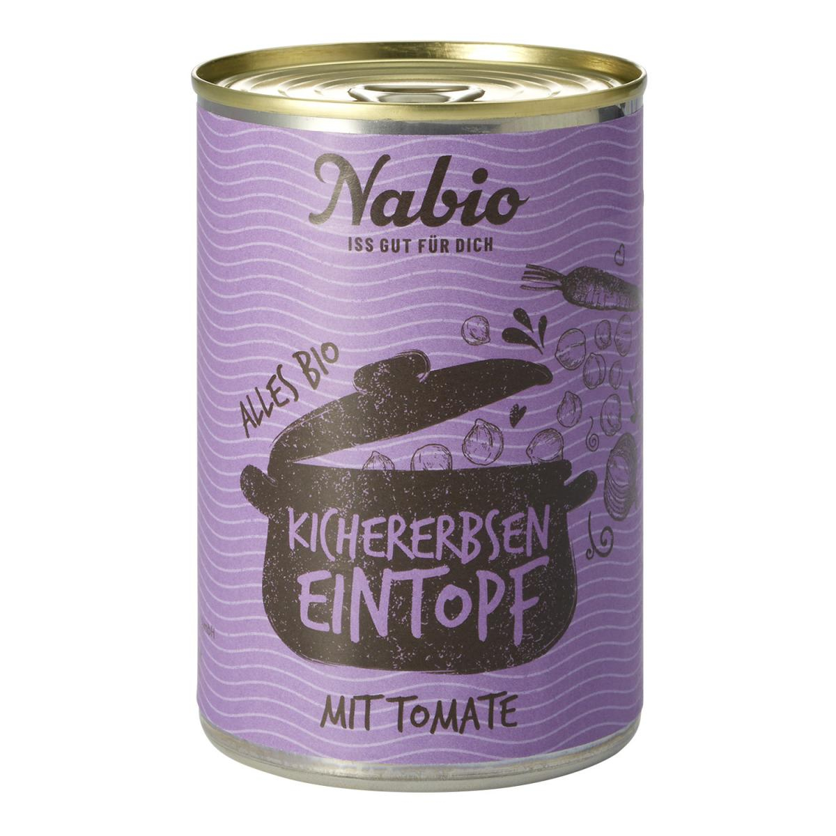 Nabio Kichererbsentopf, 400 gr Dose