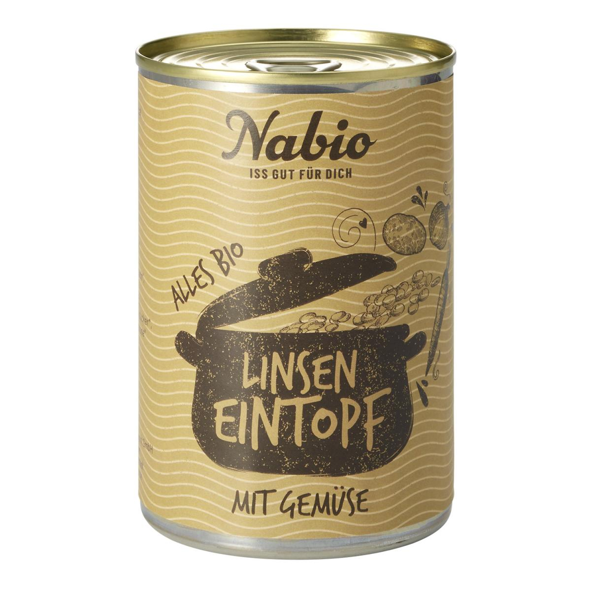 Nabio Linsentopf, 400 gr Dose