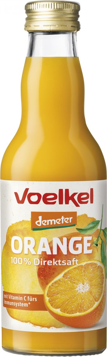 Voelkel Orangensaft, 0,2 ltr Flasche
