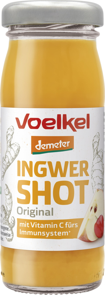 Voelkel Shot Ingwer, 95 ml Flasche