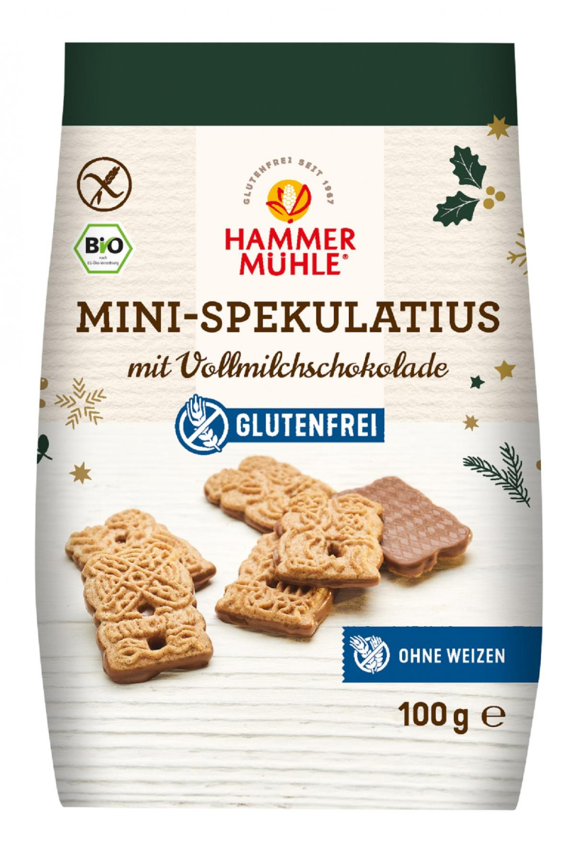 Mini-Spekulatius -glutenfrei- mit Vollmilch, 100gr