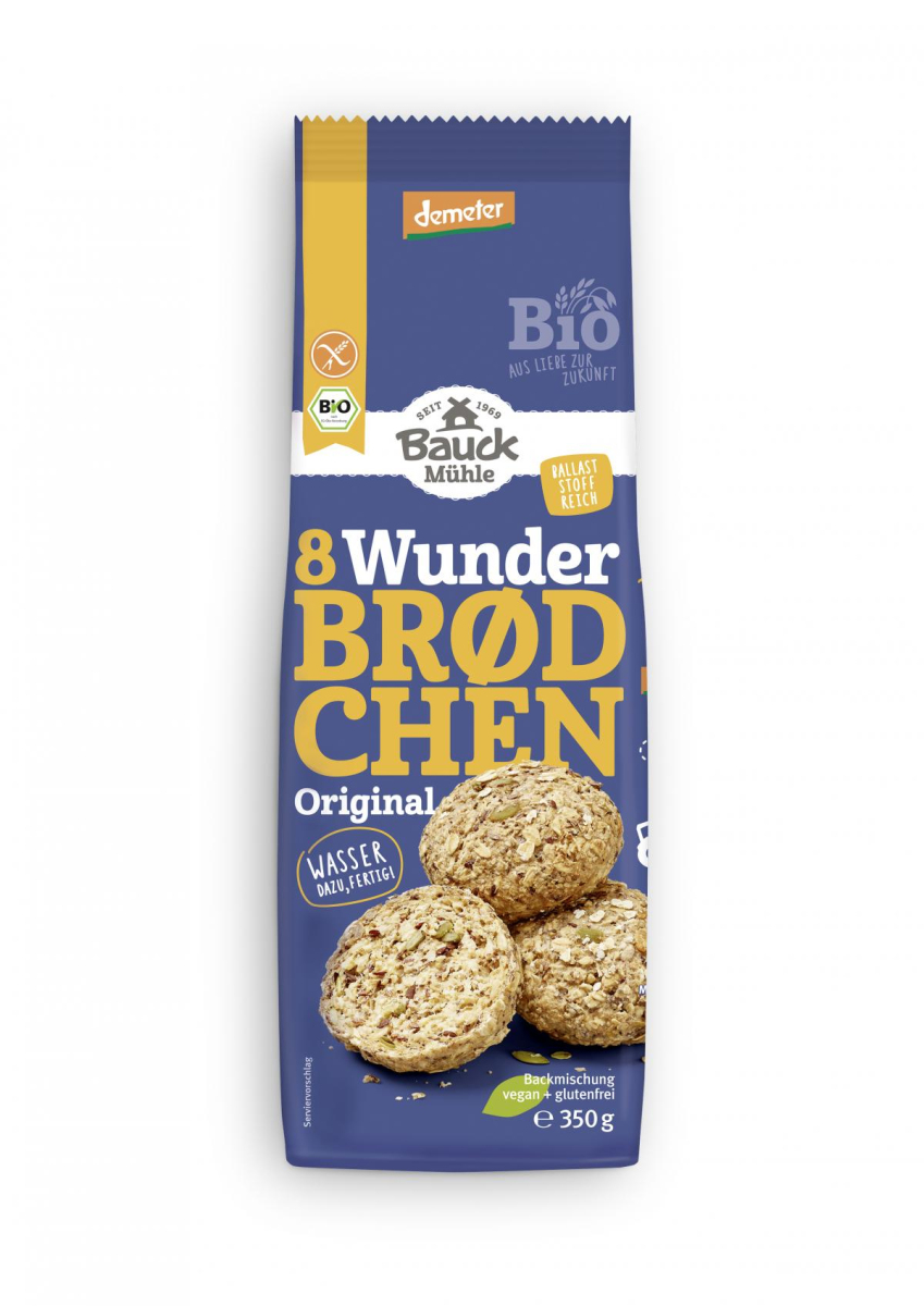Bauckhof Wunderbrødchen Original, 350 g Packung