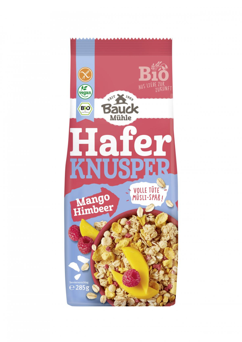 Bauckhof Hafer Knusper Müsli Mango glutenfrei