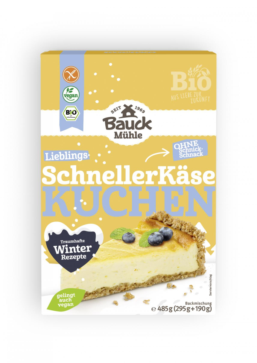 Bauck Hof Käsekuchen, 485 gr Packung -glutenfrei-