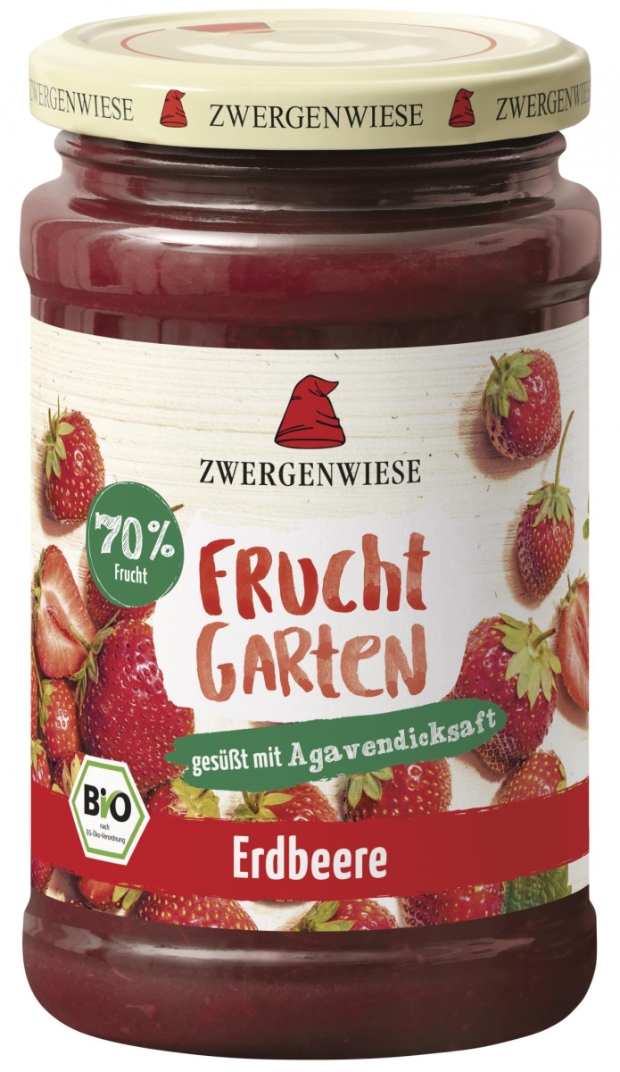 Zwergenwiese FruchtGarten Erdbeere, 225 gr Glas -7