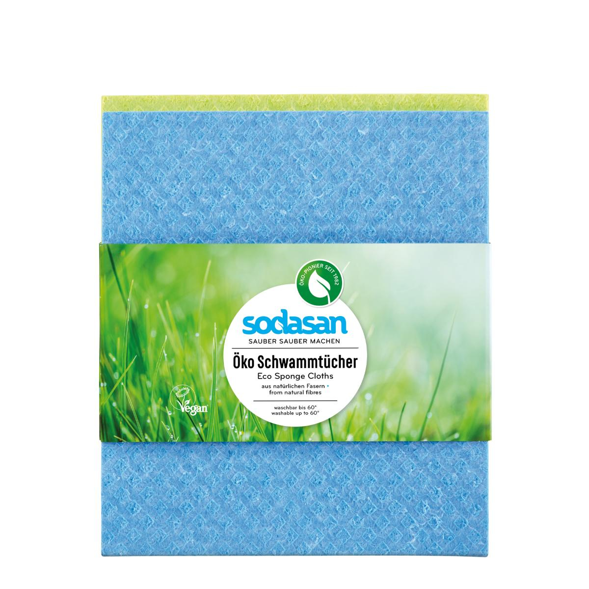 Sodasan Öko Schwammtücher, 2 St Packung