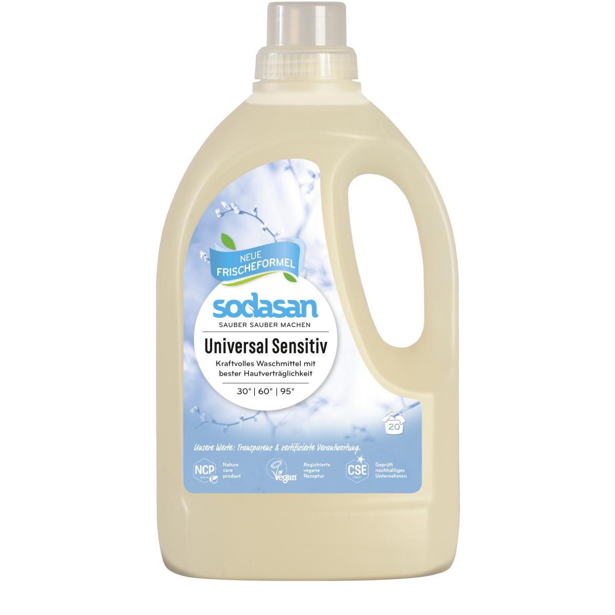 Sodasan Universal-Waschmittel Sensitiv, 1,5 ltr Fl