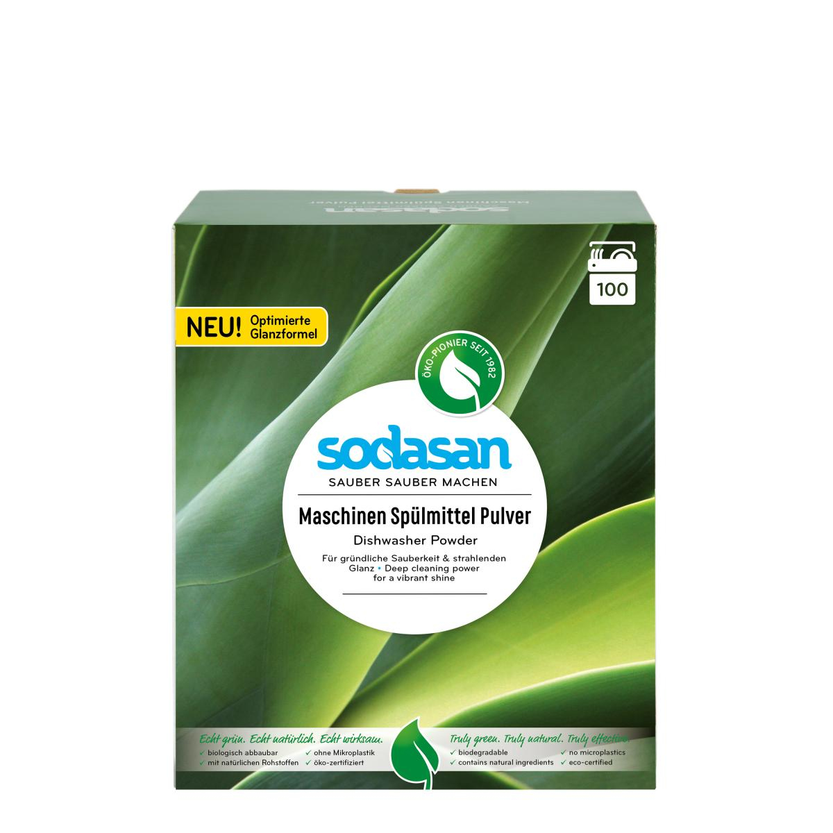 Sodasan Maschinen Spülmittel Pulver, 1,5 kg Packun