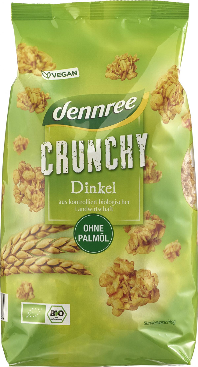 dennree Dinkel Crunchy, 750 gr Packung