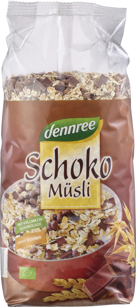 dennree Schoko Müsli, 750 gr Packung