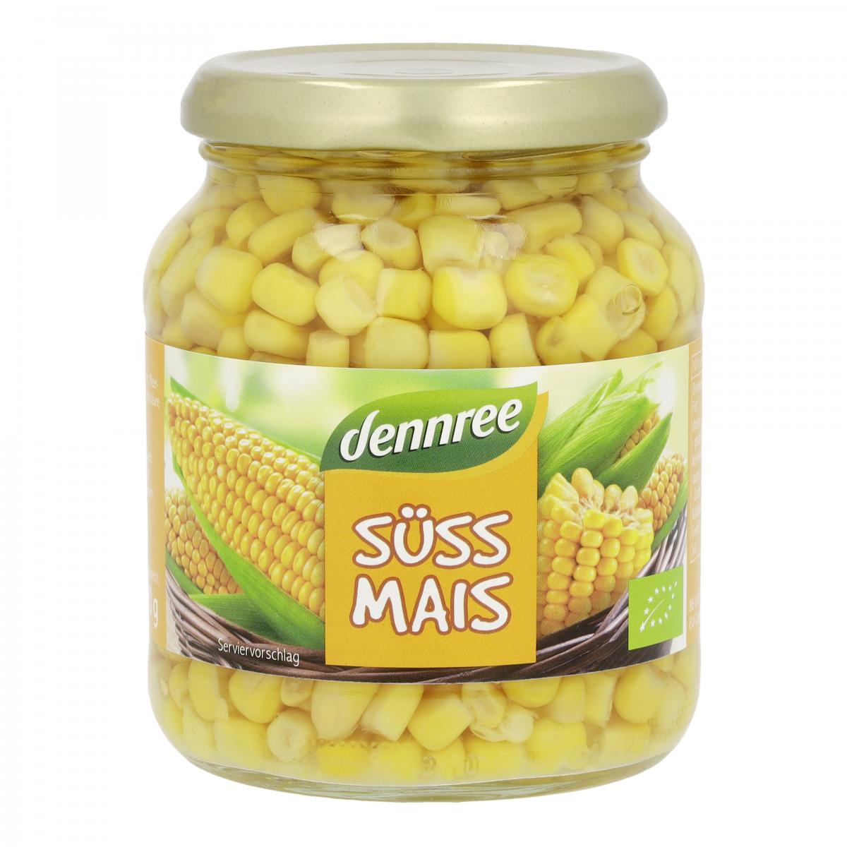 dennree Süßmais, 330 gr Glas (230 gr)