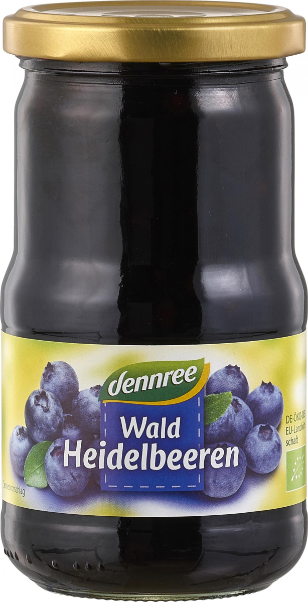 dennree Heidelbeeren, 350 gr Glas (125 gr)