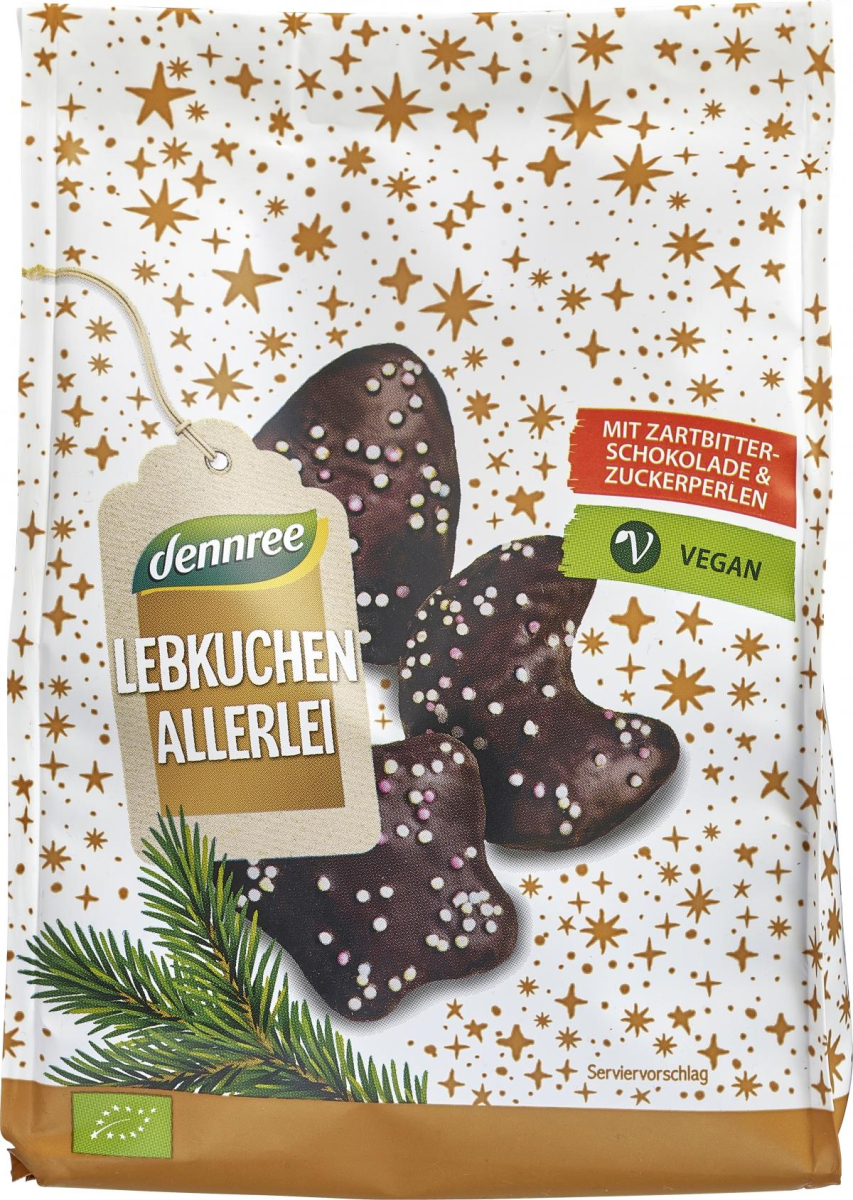 dennree Lebkuchenallerlei, 200 gr Beutel