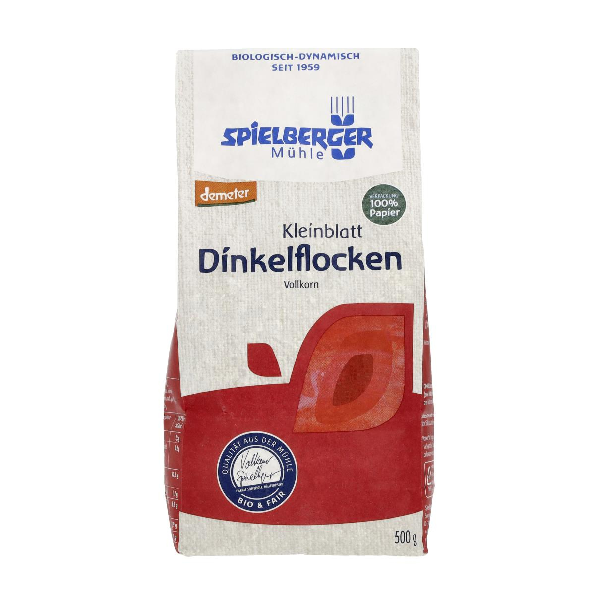 Spielberger Dinkelflocken Kleinblatt, 500 gr Packu