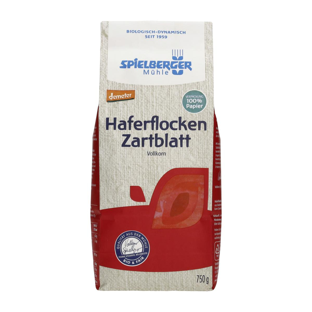 Spielberger Haferflocken Zartblatt, 750 gr Packung