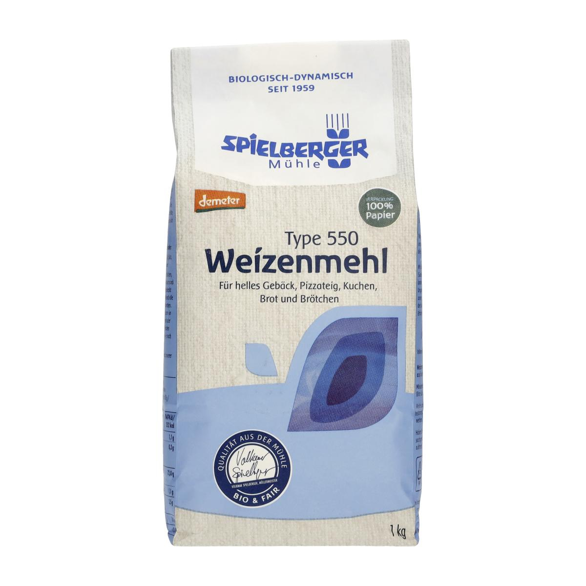 Spielberger Weizenmehl Typ 550, 1 kg Packung