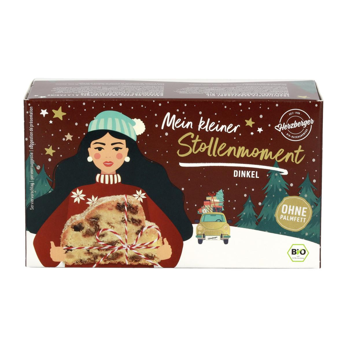 Herzberger Mini Dinkelstollen, 250 gr Packung