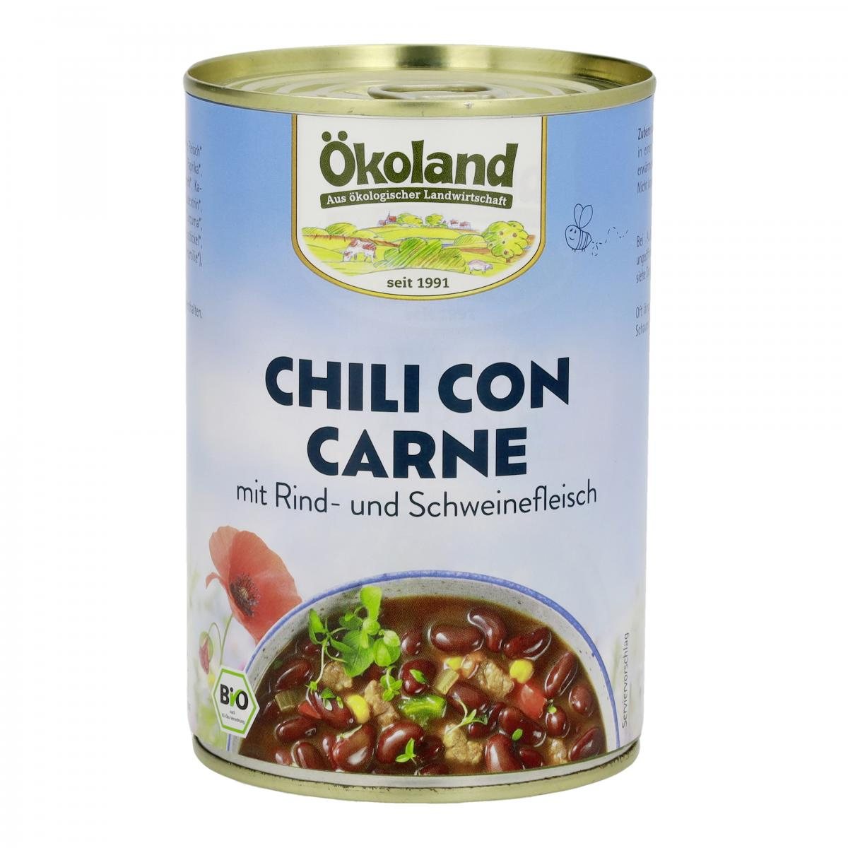 Ökoland Chili con Carne, 400 gr Dose