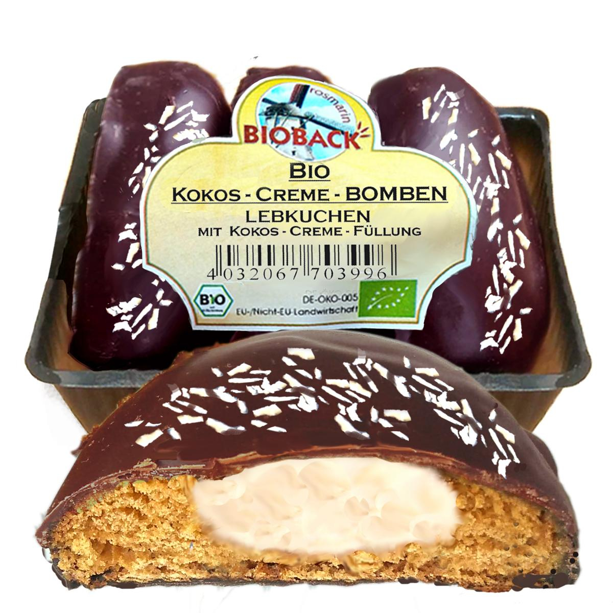 rosmarin BIOBACK Kokosnuss Creme Bomben, 100 g Pac