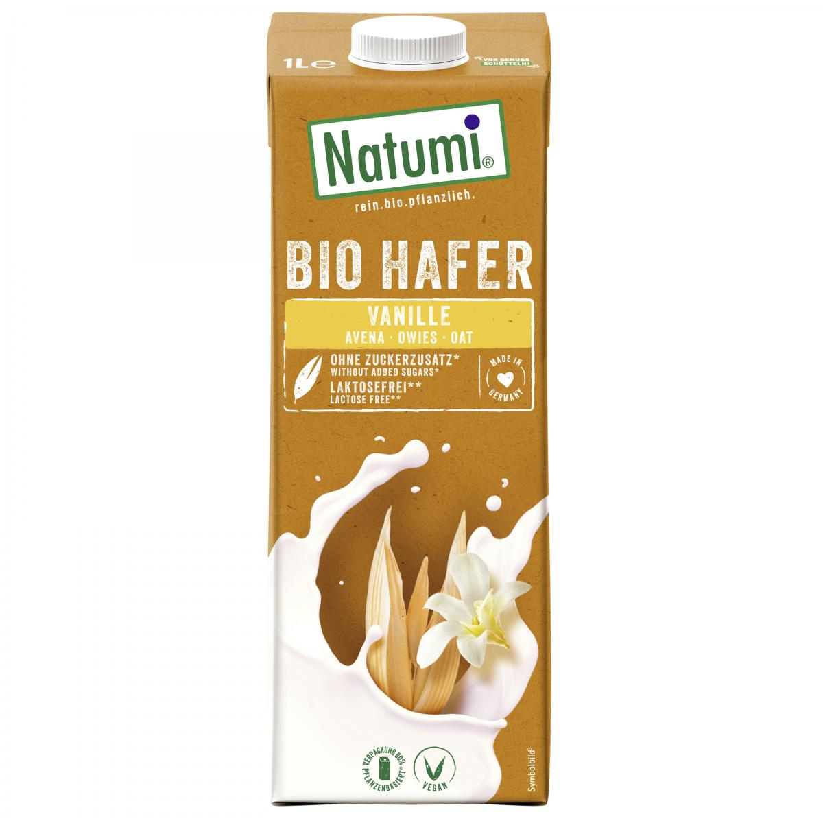 Natumi Hafer-Drink Vanille, 1 ltr Packung