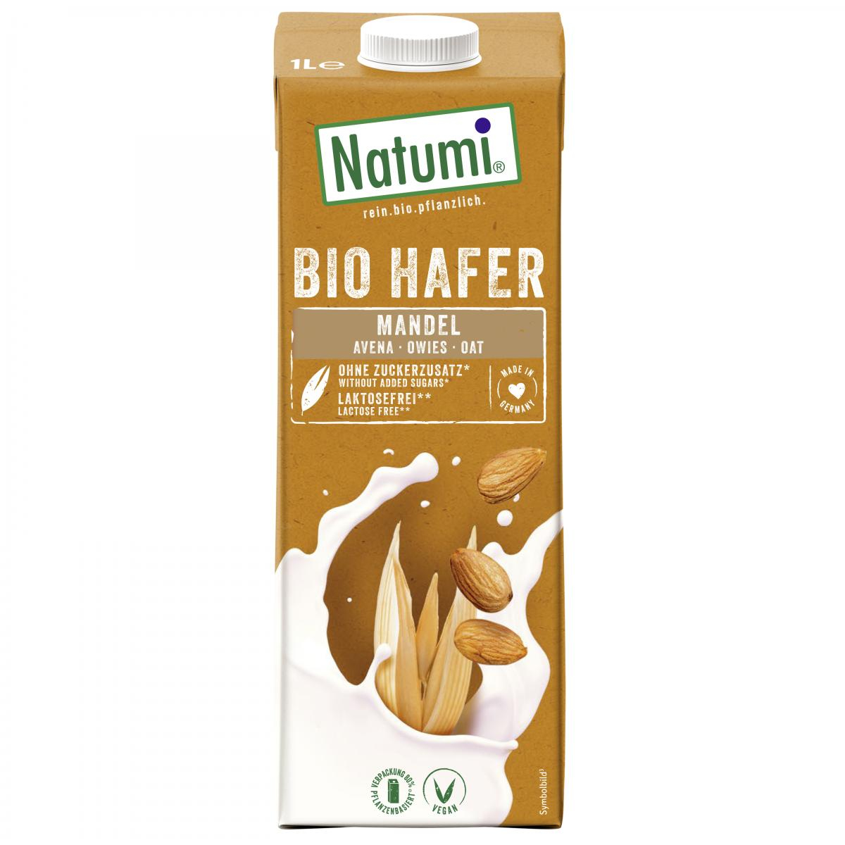 Natumi Hafer Mandel Drink, 1 ltr Packung