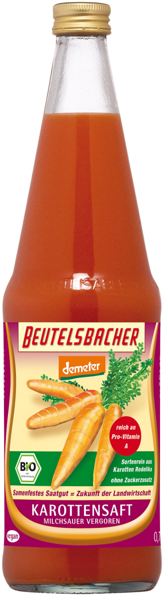 Beutelsbacher Karottensaft Rodelika milchsauer ver