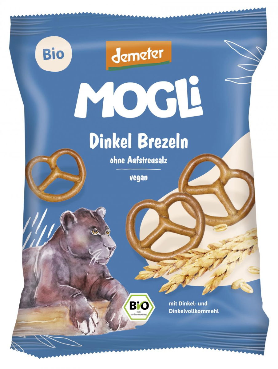 Mogli Dinkel Brezeln, 50 gr Packung