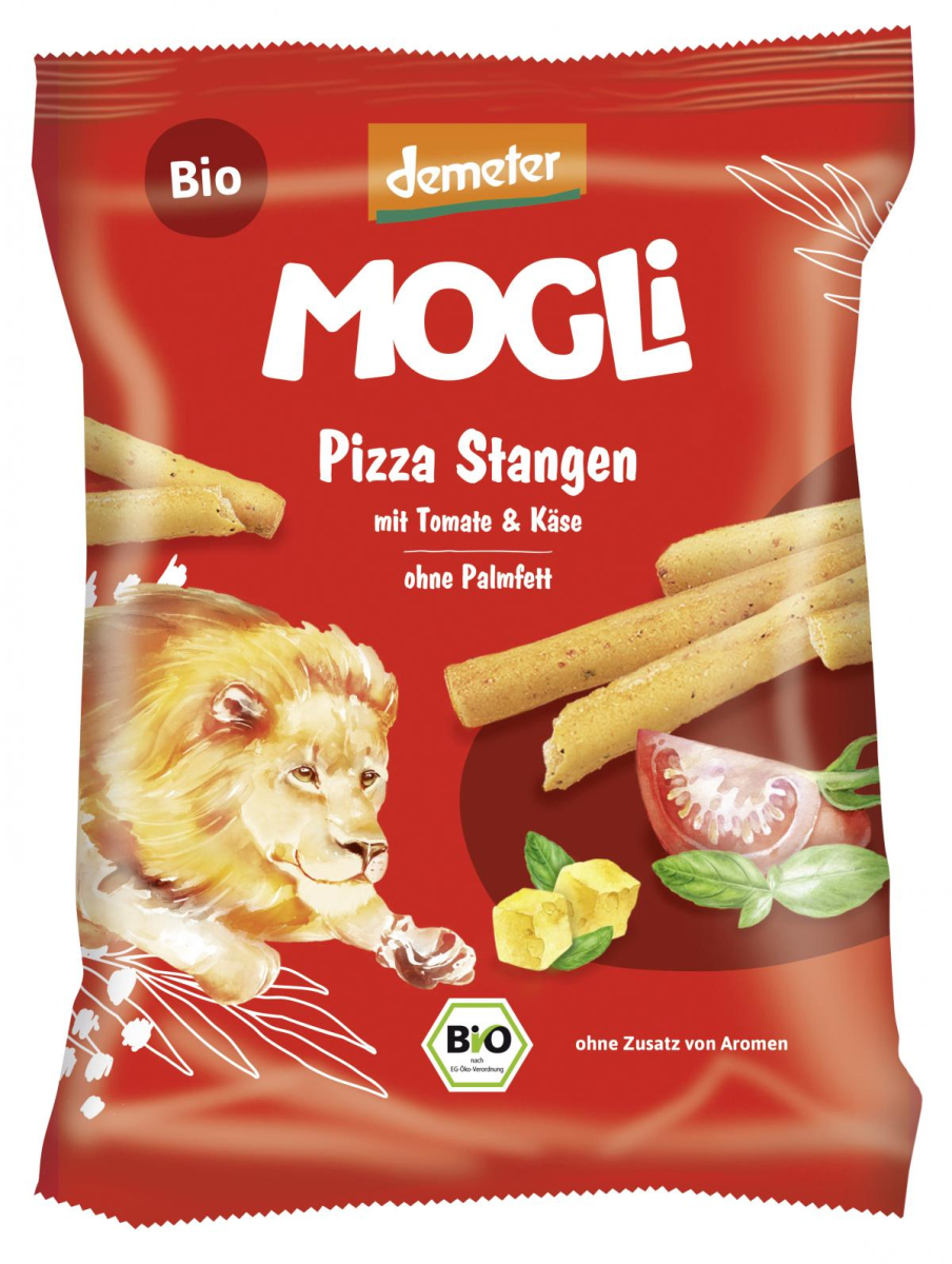 Mogli Pizza Stangen mit Käse und Olivenöl, 75 gr P