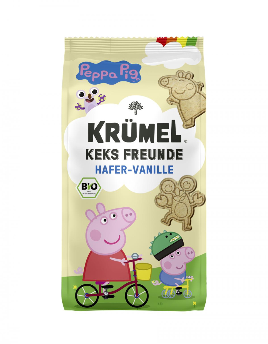 Krümel Peppa Pig Vanille Kekse, 125 g Packung