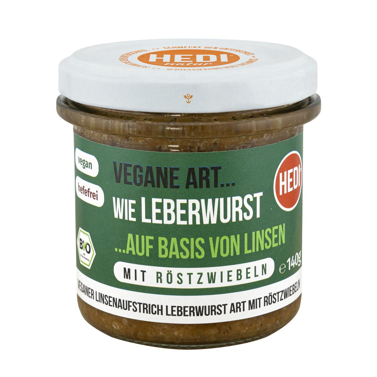 HEDI Naturkost Vegane Art.. Leberwurst mit, 140 gr