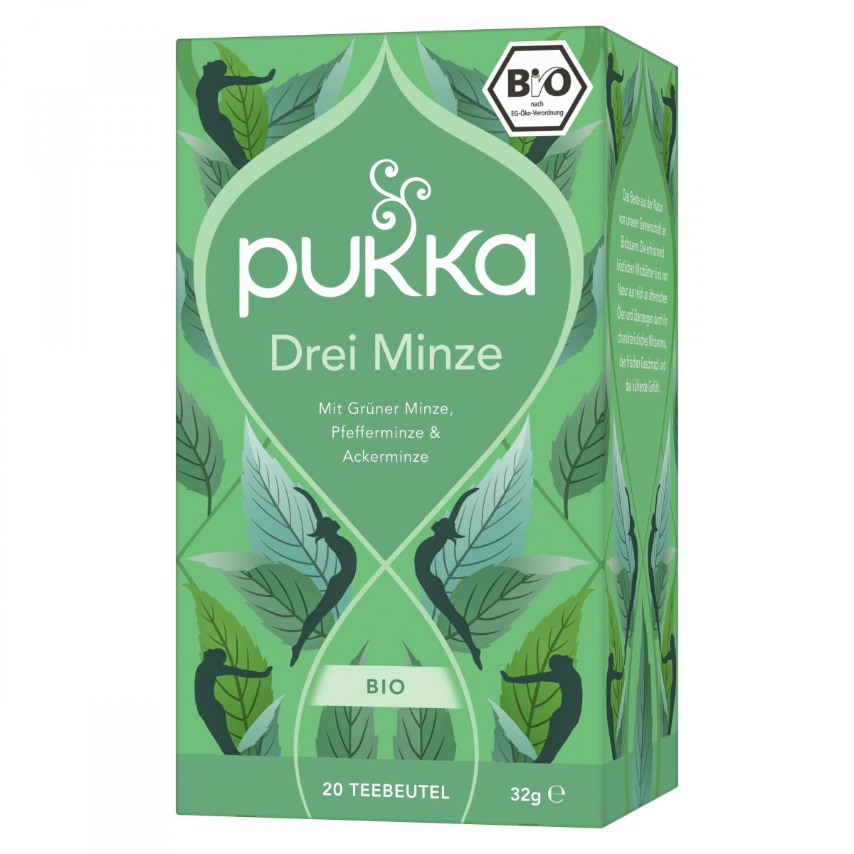 PUKKA Drei Minze, 1,6 gr, 20 Btl Packung