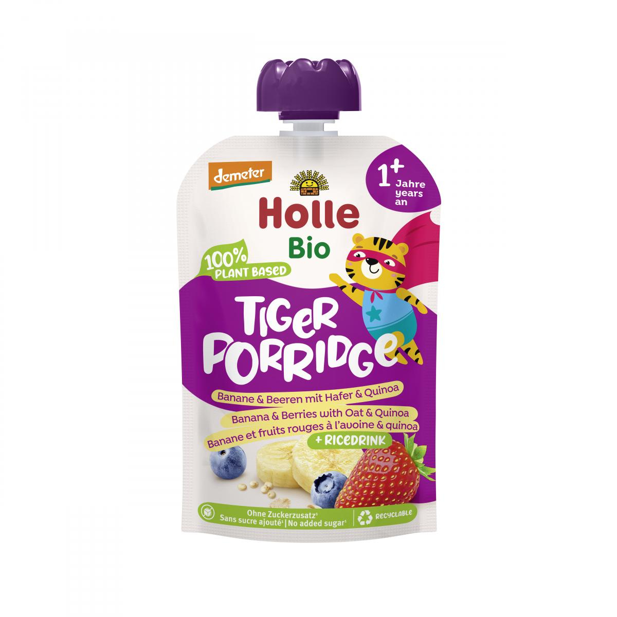 Holle Tiger Porridge Banane & Beeren mit Hafer & Q