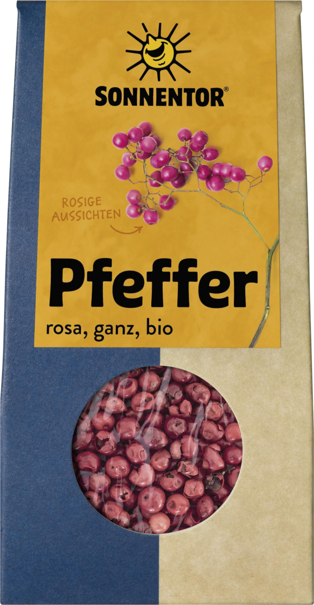 Sonnentor Pfeffer rosa, ganz, 20 gr Packung