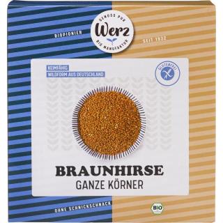 Werz Braunhirse, ganz-keimfähig, 500 gr Packung -g