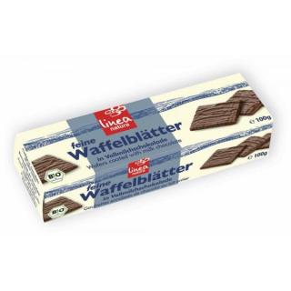 linea natura Feine Waffelblätter, Vollmilch, 100 g