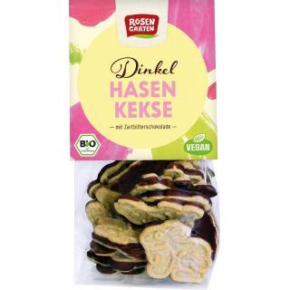 Rosengarten Dinkel-Hasen-Kekse mit Zartbitterschok