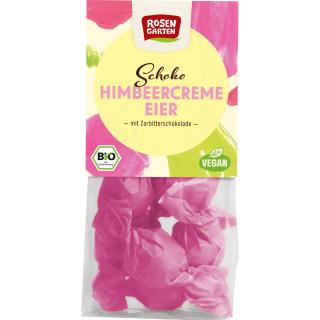Rosengarten Zartbitter-Schoko-Eier mit Himbeercrem