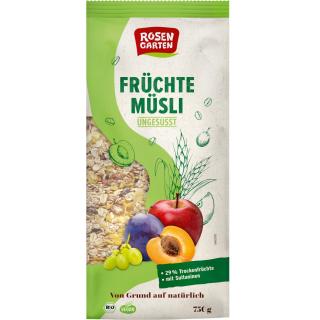 Rosengarten Früchte-Müsli, 750 gr Packung