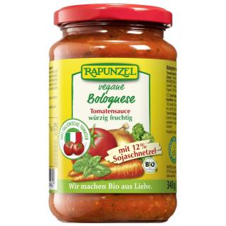 Rapunzel Tomatensauce Bolognese, vegan, mit Soja,