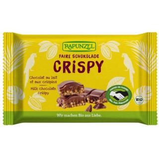Rapunzel Vollmilch Crispy HIH, 100 gr Stück