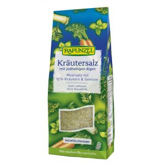 Rapunzel Jodiertes Kräutersalz, Nachfüllpackung, 5