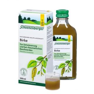 Schoenenberger Birkenblätter-Saft, 200 ml Flasche