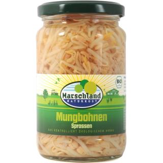 Marschland Mungbohnensprossen, 330 gr Glas (175 gr